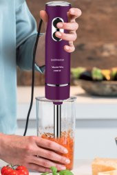 Goldmaster Master Mix 1000 Watt Güçlü Motor Paslanmaz Çelik 4 Bıçaklı Hız Ayarlı Ekstra Uzun El Blender - 5