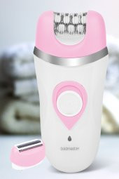 Goldmaster Peri Şarj Standlı Islak Kuru 3 in 1 Cilt Yüz Temizleme Fırçalı Epilatör Epilasyon Güzellik Seti thumbnail 7