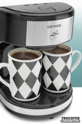 Goldmaster Procoffee Damalı Özel Seri Çift Kupalı Filtre Kahve Makinesi - 1