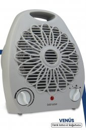 Goldmaster Venüs 2000 Watt Isıya Dayanıklı Sıcak,Ilık,Soğuk Devrilme Emniyetli Isıtıcı Fan Gri - 1