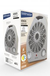 Goldmaster Venüs 2000 Watt Isıya Dayanıklı Sıcak,Ilık,Soğuk Devrilme Emniyetli Isıtıcı Fan Gri - 8