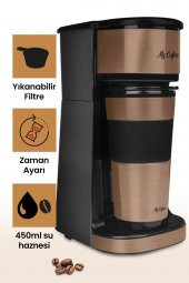 My Coffee Relax Gold Seyahat Termos Bardaklı Bpa Içermeyen Kişisel Filtre Kahve Makinesi - 1