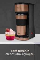 My Coffee Relax Gold Seyahat Termos Bardaklı Bpa Içermeyen Kişisel Filtre Kahve Makinesi - 5