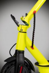 Mobil Urban Taxi Led Ekranlı Katlanabilir Elektrikli Scooter Sarı - 5