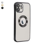 iPhone 12 Kılıf Hole Lazer Silikon Kapak - 1