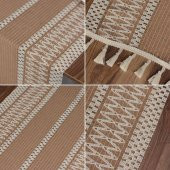 Runner Pamuk Dantel Püsküllü Bej Runner ,Sunum Örtüsü Dantel Bej 35x155 Cm Regina Runner Masa Örtüsü - 3