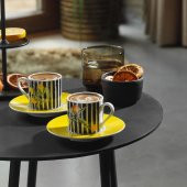 Kütahya Porselen Pilea Ruya 2 Kişilik 12215 Dekor Kahve Fincan Takımı - 1