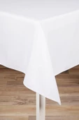 Linen Keten Kumaş Basic Tek Masa Örtüsü Düz Model 140x220 cm - 3