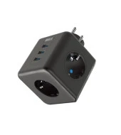 Fulltech Termal Akım Korumalı, Isıya Dayanıklı Çoklu Piriz, 3x USB FTR-09 - 3