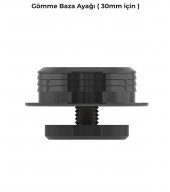 Mesan Maxbz01 Gömme  Baza Ayağı Siyah 30mm - 2