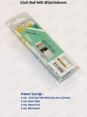 Mesan Gizli Raf Taşıyıcı 12x145mm Ahşap (0029) thumbnail 6