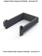 Mesan Köşeli Gider Kapama H:70mm Antrasit thumbnail 1
