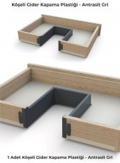 Mesan Köşeli Gider Kapama H:70mm Antrasit thumbnail 3