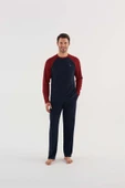 U.s Polo Assn 18633 Erkek Yuvarlak Yaka Uzun Kollu Pijama Takımı - 4