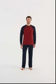U.s Polo Assn 18633 Erkek Yuvarlak Yaka Uzun Kollu Pijama Takımı - 1