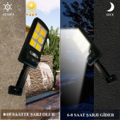 Solar Bahçe Aydınlatma 180 Cob LED Güneş Enerjili D04 - 3