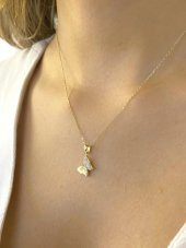 14 Ayar Minik Kelebek Altın Kolye - 2