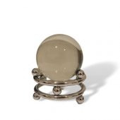 Crearthome Dekoratif Yuvarlak Kristal Obje Gümüş Büyük Boy 11x14 cm SZR-C-00427-G thumbnail 1