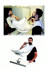 Pratik Sakal Kesme Örtüsü - Beyaz - 1