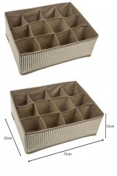ÇEKMECE DÜZENLEYİCİ 31x25x12 cm KAHVE thumbnail 2