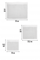 3 ADET - 6lı Valiz Düzenleyici Set- Çizgili thumbnail 3