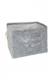 Çok Amaçlı Saklama Kutusu Çanta Keçe Kulplu Düzenleyici MİNİ 25x20x18 thumbnail 1