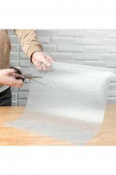 Raflık Kaymaz Dolap Içi Çekmece Raf Örtüsü Kaydırmaz | ŞEFFAF | 45 Cm x 4 Metre - 3