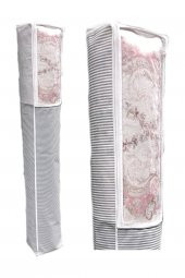 PENCERELİ HALI HURCU 4 M² | 38x170 cm | GRİ ÇİZGİLİ thumbnail 3