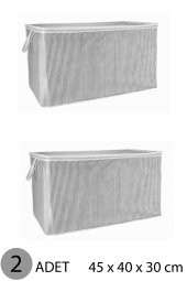 KAZAK HURCU MİNİ HURÇ 45x40x30 cm GRİ - 2 ADET - 1