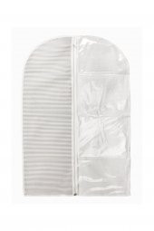 PENCERELİ ELBİSE KILIFI 60X130 GRİ ÇİZGİLİ thumbnail 1