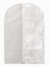 PENCERELİ ELBİSE KILIFI 60X130 GRİ ÇİZGİLİ thumbnail 2