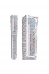 PENCERELİ HALI HURCU 4 M² | 38x170 cm | GRİ ÇİZGİLİ thumbnail 2