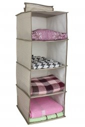 DOLAP DÜZENLEYİCİ 29x24x64 cm GRİ - 1