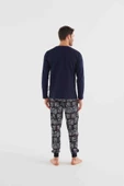 U.s Polo Assn 18634 Erkek Yuvarlak Yaka Uzun Kollu Pijama Takımı - 6