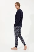 U.s Polo Assn 18634 Erkek Yuvarlak Yaka Uzun Kollu Pijama Takımı - 5