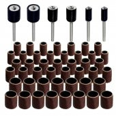 51 Parça Zımparalama Seti Ahşap Zımpara Seti Dremel Gravür Zımpara Seti Hobi Zımpara Seti - 1