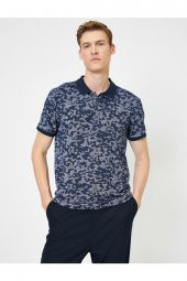 KOTON Erkek Lacivert Polo Yaka T-Shirt - 1