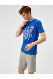 KOTON Erkek Lacivert T-Shirt - 2