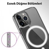 Coofbe iPhone 14 Pro 6.1inç Sert Silikon Kılıf, Darbe Emici, Kamera Koruyucu Magsafe Uyumlu Kılıf - 6