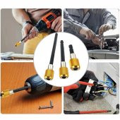 Hızlı Vidalama Adaptörü Bit Vidalama Uzatma Aparatı Manyetik Altıgen 1/4 Hex Bits Şaftlı 3 Parça - 6