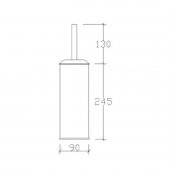 Tema Role 304 Kalite Paslanmaz Klozet Wc Fırçası - 2