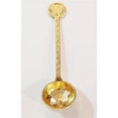 El Yapımı Gold 3 lü Şeker ve Ölçü Kaşığı Seti - 1