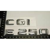 Benz E 250 CGi Bagaj Krom Metal 3M 3D Yazı Logo thumbnail 4