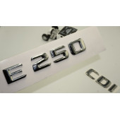 Benz E 250 CDi Bagaj Krom Metal 3M 3D Yazı Logo - 1