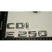 Benz E 250 CDi Bagaj Krom Metal 3M 3D Yazı Logo - 4