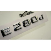 Benz E 280d Bagaj Krom Metal 3M 3D Yazı Logo thumbnail 1