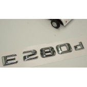 Benz E 280d Bagaj Krom Metal 3M 3D Yazı Logo thumbnail 3