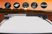 Mercedes GLA Bold Bar V2 Ara Atkı Gri 2 Parça 120cm 2014-2018 Arası - 9