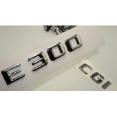 Benz E 300 CGi Bagaj Krom Metal 3M 3D Yazı Logo thumbnail 1