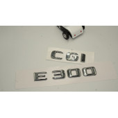 Benz E 300 CGi Bagaj Krom Metal 3M 3D Yazı Logo thumbnail 2
